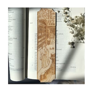 Beauty and the Beast Wooden Bookmark Fantasy Inspired Woodmark