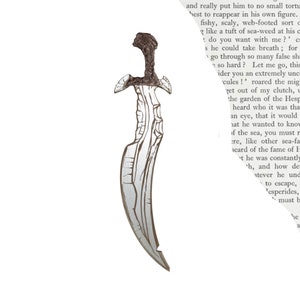 Dwarven Sword Wooden Bookmark | Fantasy Sword Bookmark | Gift for Book lovers