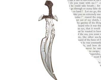 Dwarven Sword Wooden Bookmark | Fantasy Sword Bookmark | Gift for Book lovers