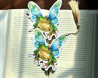 Fairy Frog Bookmark | Fantasy Bookmark | cottage core Bookmark | bookmark for her | Book lover gift | Bookish Gift | goblin core