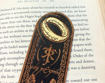 Gift for Book Lover Mini One Ring Woodmark 3.5” | Bookmark |  Wooden Bookmark | Bookish Gift | Personalized Bookmark
