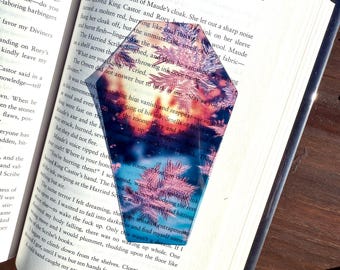 Break of Dawn Coffin Clear Bookmark | paper Bookmark | Gift for booklover | bookish gift | beautiful gothic bookmark | fantasy Bookmark