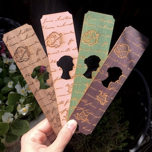 Bookmark Literature | Austen Wooden Bookmark | Bookmark for Women | Bookish Gift | Personalized Gift