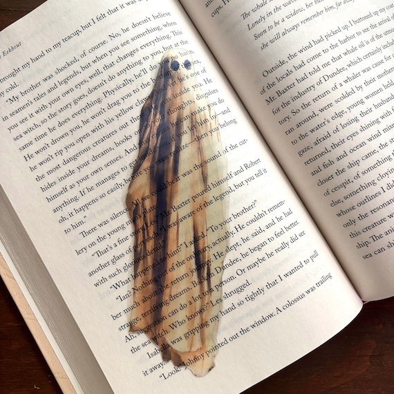 Ghost Bookmark | Horror Bookmark | Gift for booklovers | bookish gift | cute bookmark | Transparent Bookmark