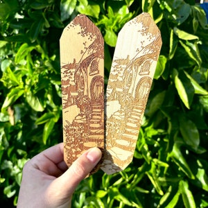 Halfling Home Wooden Bookmark | Fantasy Bookmark | gift for book lover