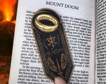 Gift for Book Lover Mini One Ring Woodmark 3.5” | Bookmark |  Wooden Bookmark | Bookish Gift | Personalized Bookmark