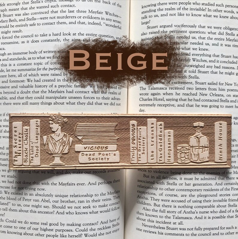 dark academia shelf wooden bookmark aesthetic bookshelf etsy