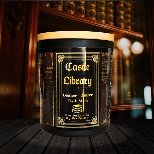 Castle Library Bookish Candle | Reading Candle | Gothic candle
