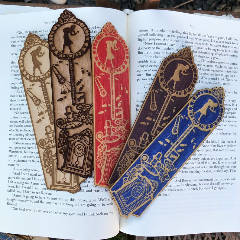 Mystery Wooden Bookmark Gift for Book Lover Woodmark Etsy