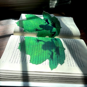 Tree Frog Transparent Bookmark | clear Bookmark | Gift for booklovers | bookish gift | beautiful bookmark | frog bookmark | nature Bookmark