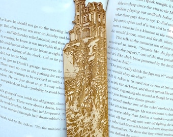 Gothic Mansion Bookmark | Wooden Bookmark | Bookish gift | Gift for book lover | gothic bookmark | classic lit bookmark | bookmark