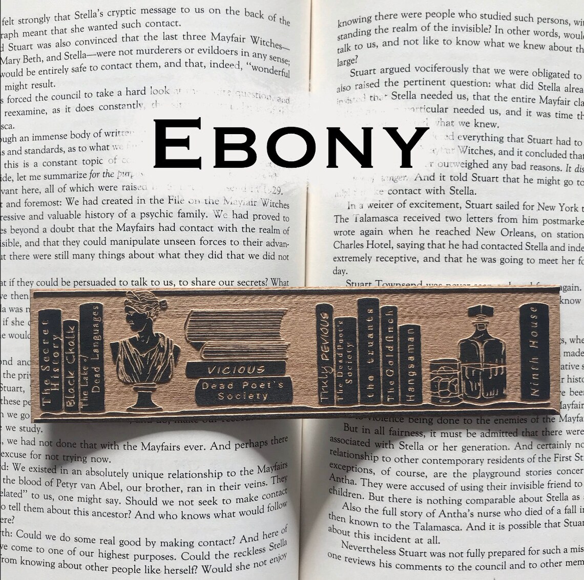 dark academia shelf wooden bookmark aesthetic bookshelf etsy