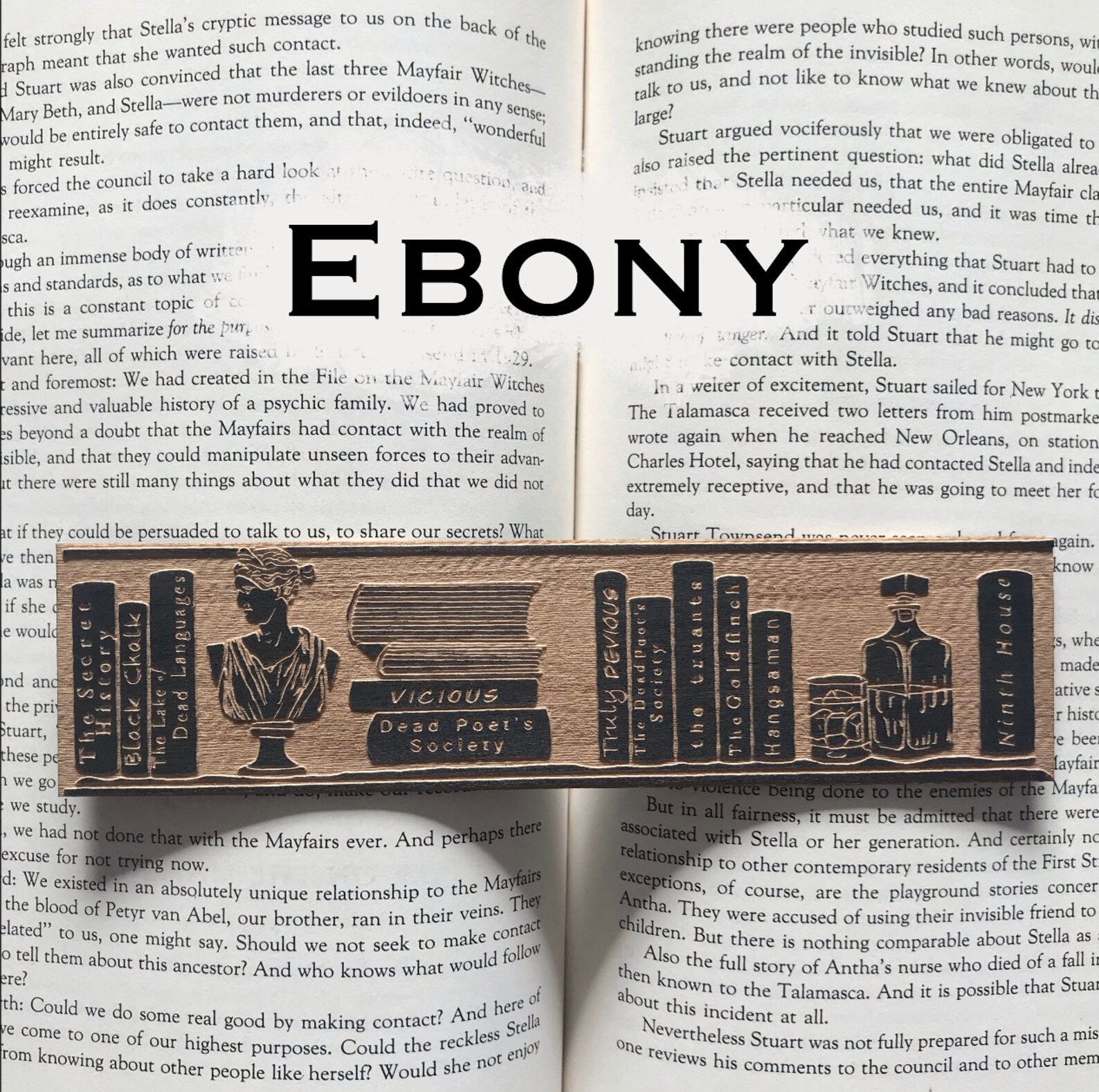 dark academia shelf wooden bookmark aesthetic bookshelf etsy