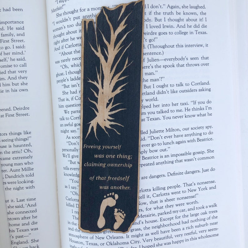 Beloved Wooden Bookmark Classic Literature Bookmark Black Literature Bookmark Made in USA Bookish Gift image 2