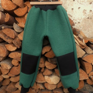 Walk trousers with wool cuffs, outdoor trousers, wool trousers, digging trousers, available in 19 colors, sizes 74/80 to 170/176, forest kindergarten