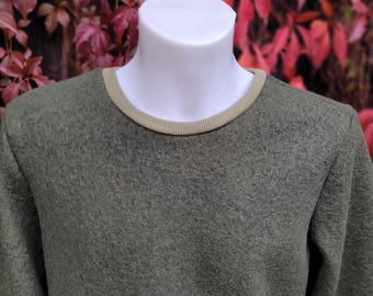 Walkpullover Uni Herren, Pullover aus Walk einfarbig Gr. 44- 58