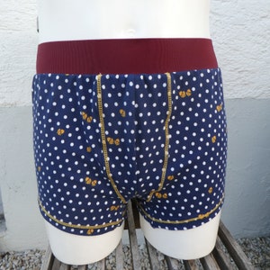 Boxershort für Jungen/ Männer Gr.XS/176 Unterwäsche Eicheln Punkte, Unterhose lustig für Herren