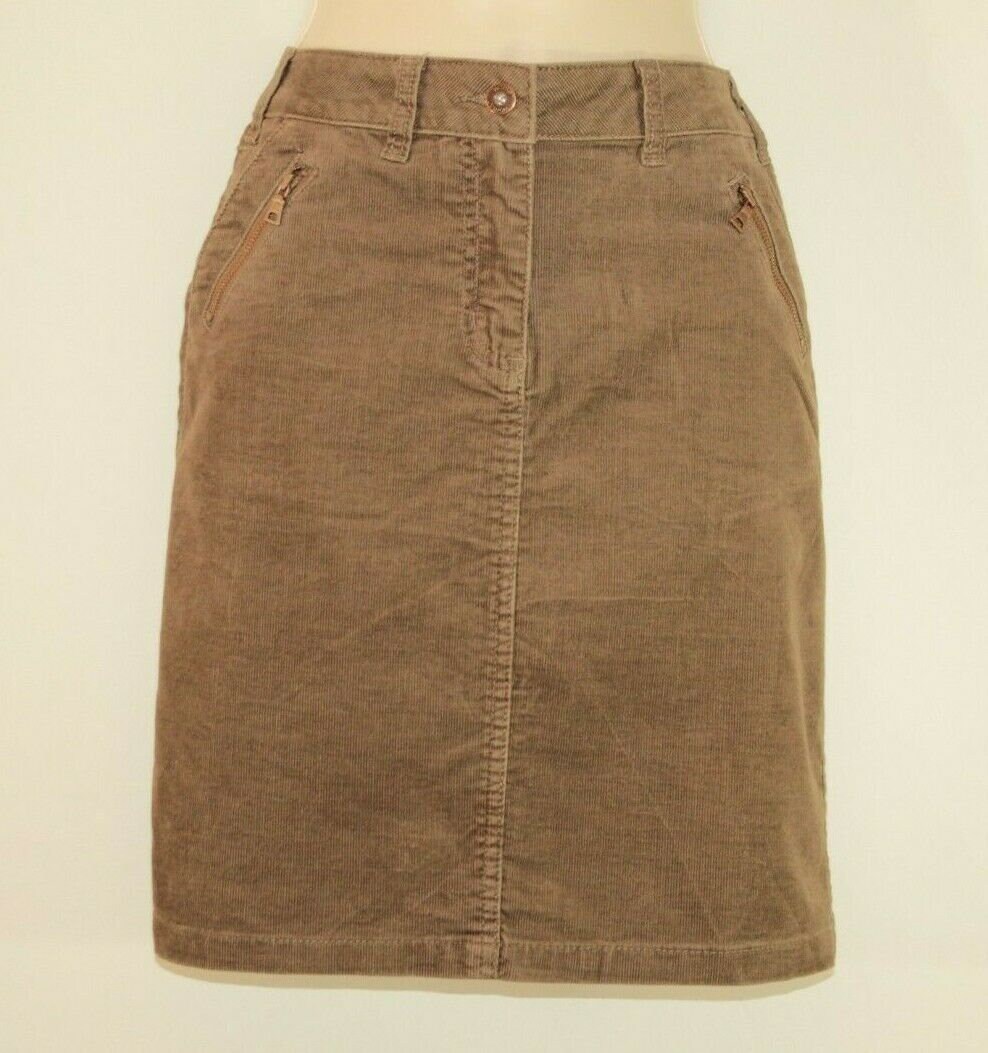 Vintage Brown Corduroy WOMAN by Tchibo Zip Mini Straight