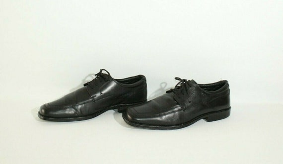 Vintage Men s Black Leather ALBERTO TORRESI Lace up Evening Formal