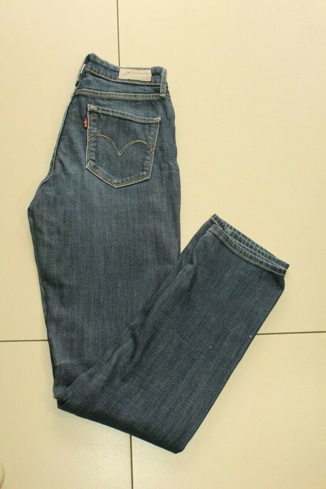 Vintage Blue Denim LEVIS SAN FRANCISCO Zip Slim Leg Faded