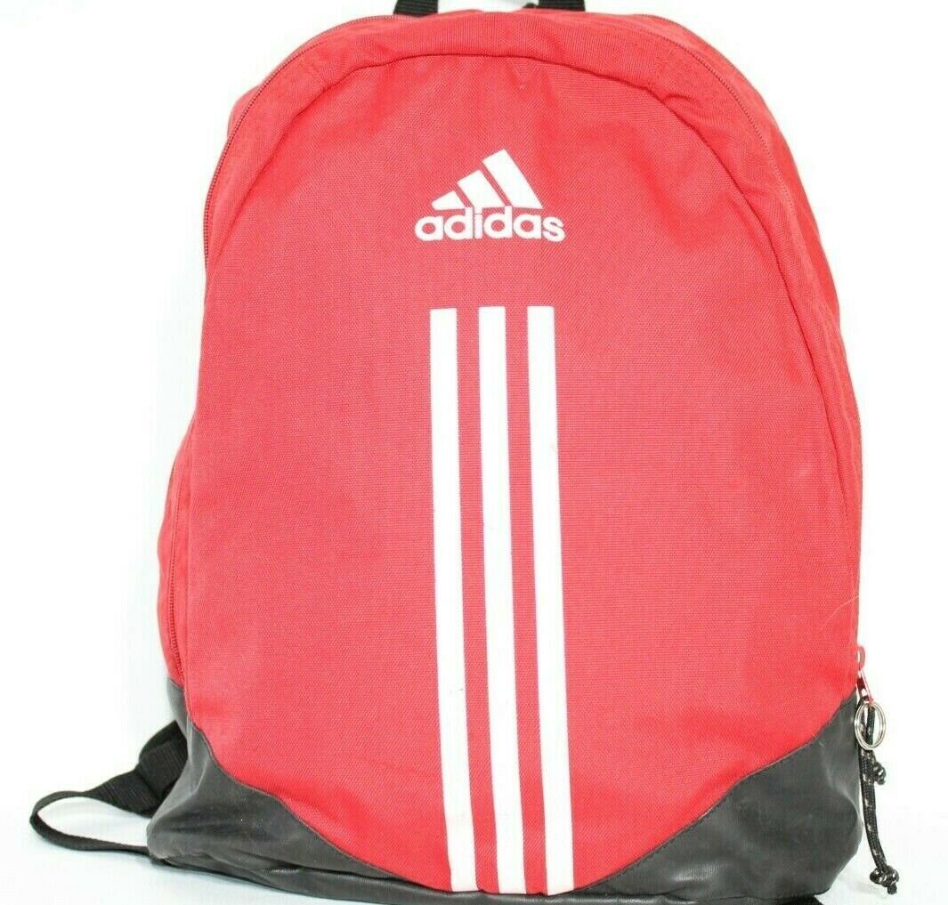 Vintage Unisex Red Canvas ADIDAS Zip Hand Bag Shoulder Bag  display picture 1