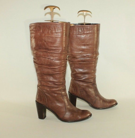 pull on knee high boots uk