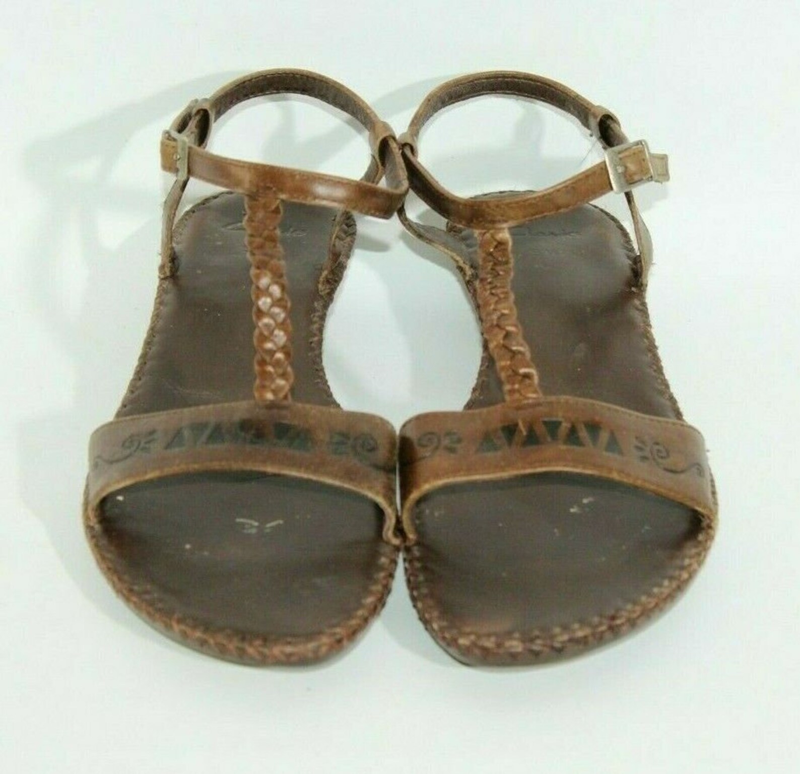 clarks retro leather painted sandals