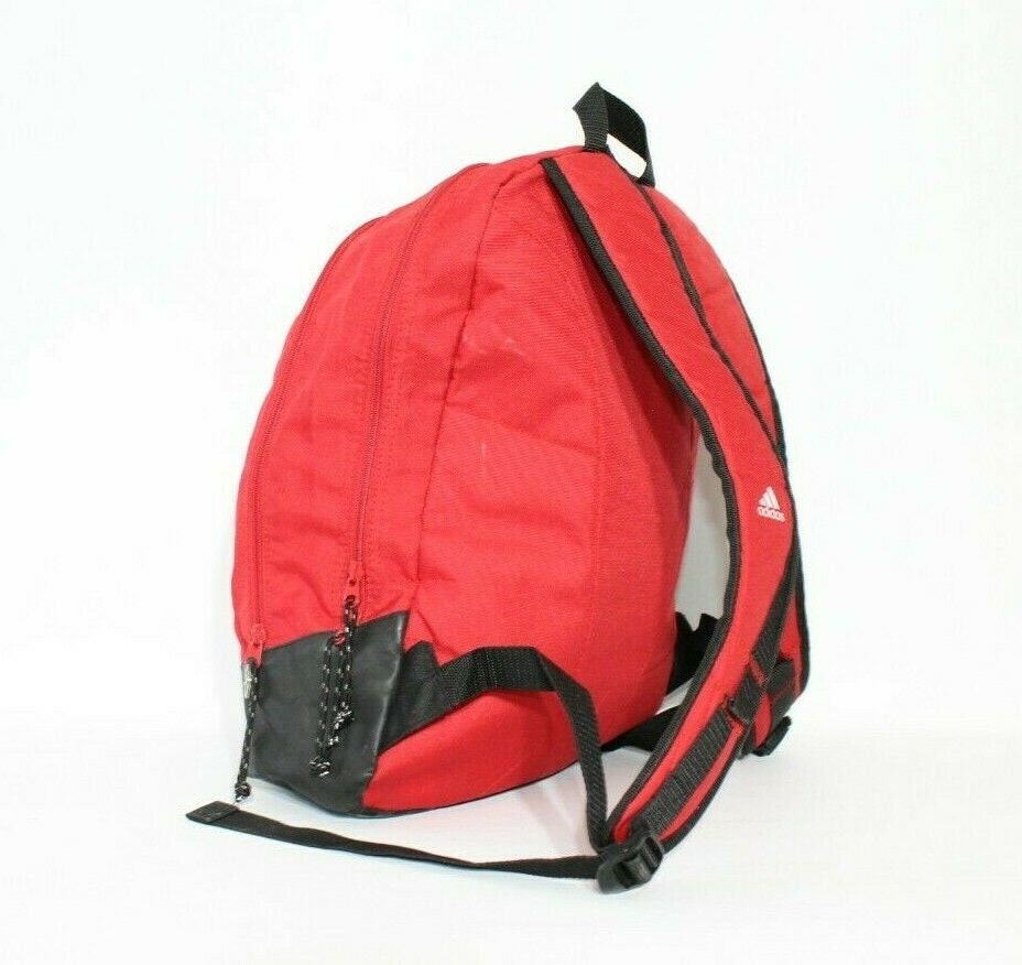 Vintage Unisex Red Canvas ADIDAS Zip Hand Bag Shoulder Bag  display picture 3