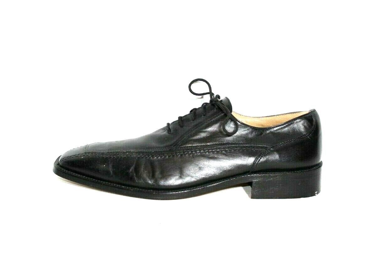 Men\'s  Black Leather Lace-Up Dress Shoes Topman Men main image 4