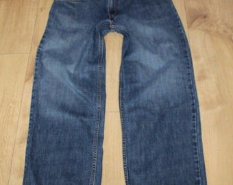 Jeansy Vintage Blue Denim LEVI'S 550 Zip Relaxed Fit Cowboy Stonewashed W 30 L 28
