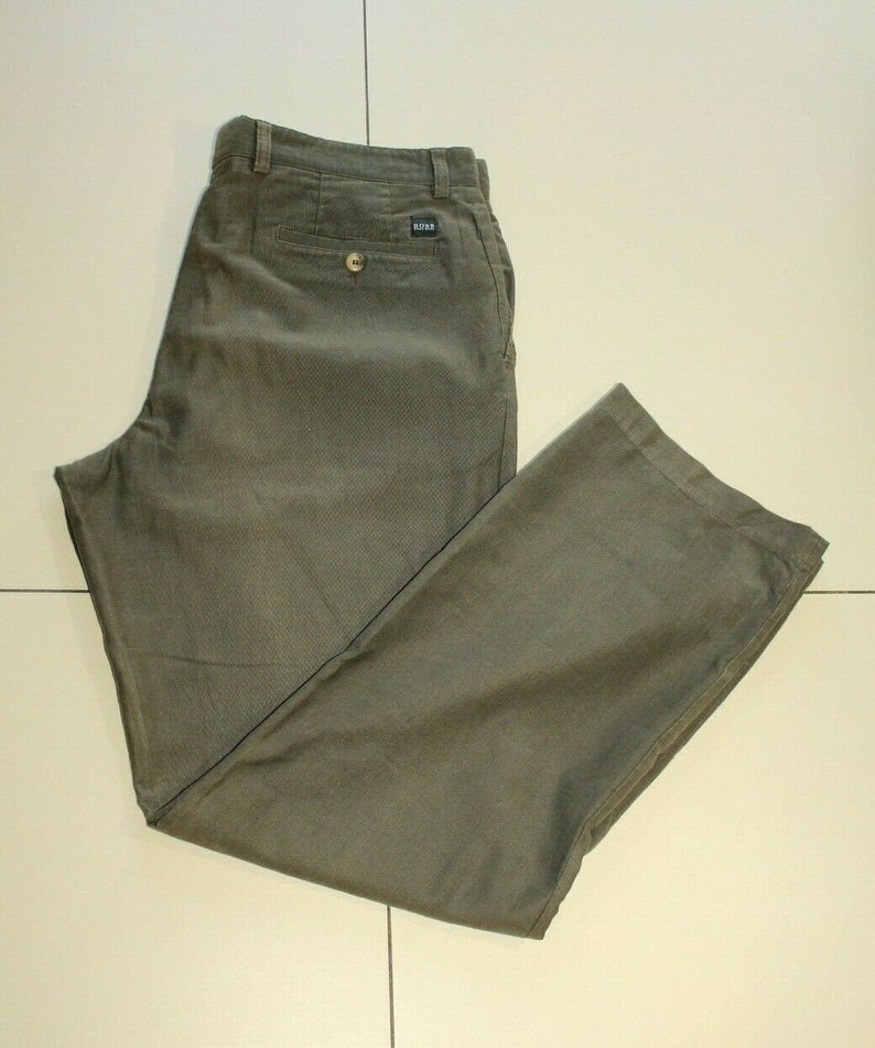 Vintage Men/'s Khaki Cotton HUGO BOSS Zip Tapered Casual Jeans Trousers Size 44 54 L 33