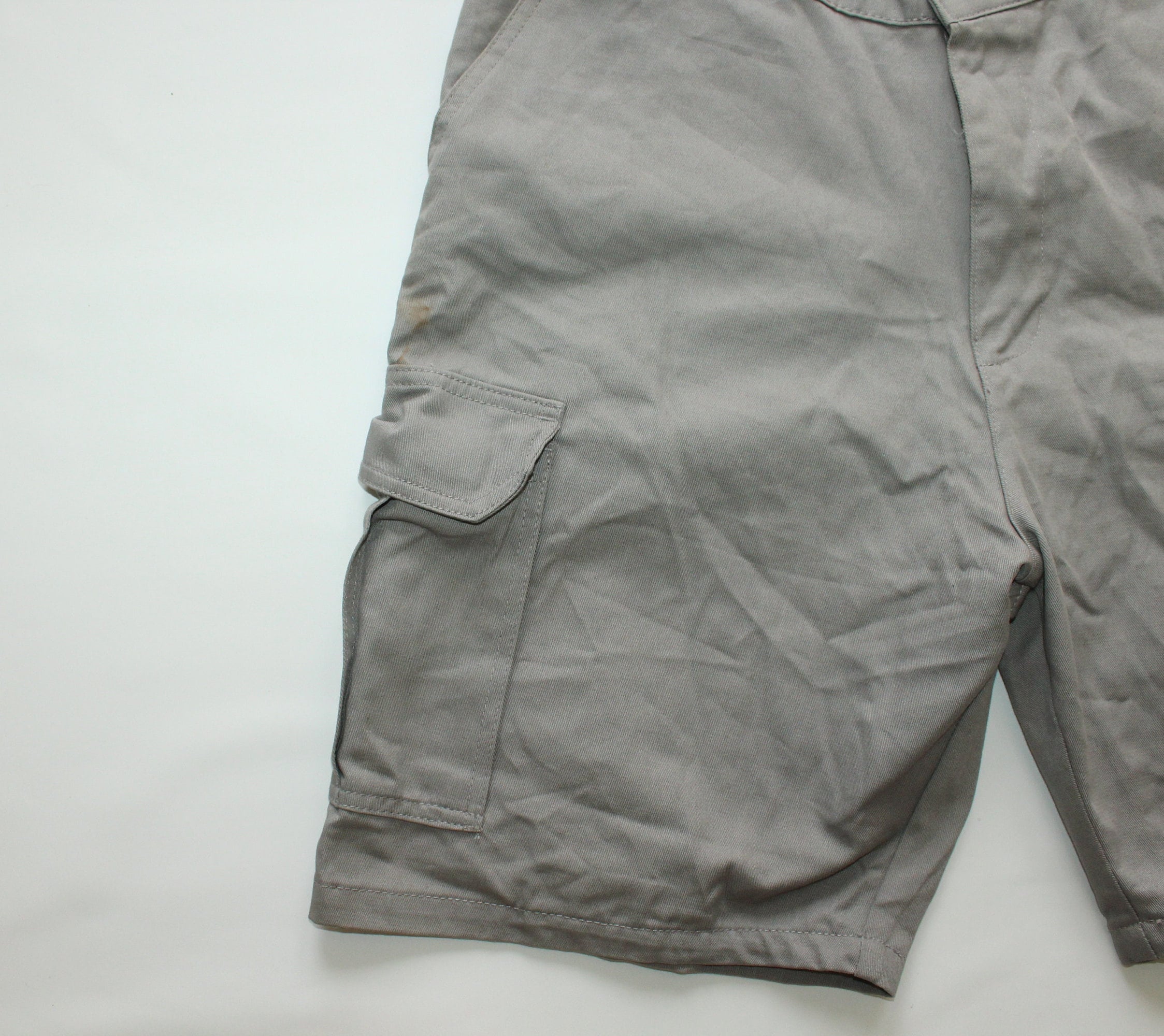 【YOURNUS】Scott Big Pocket Half Pants Men's Grey Cotton MAN BOHHOMAN Zip Multipocket Cargo Work
