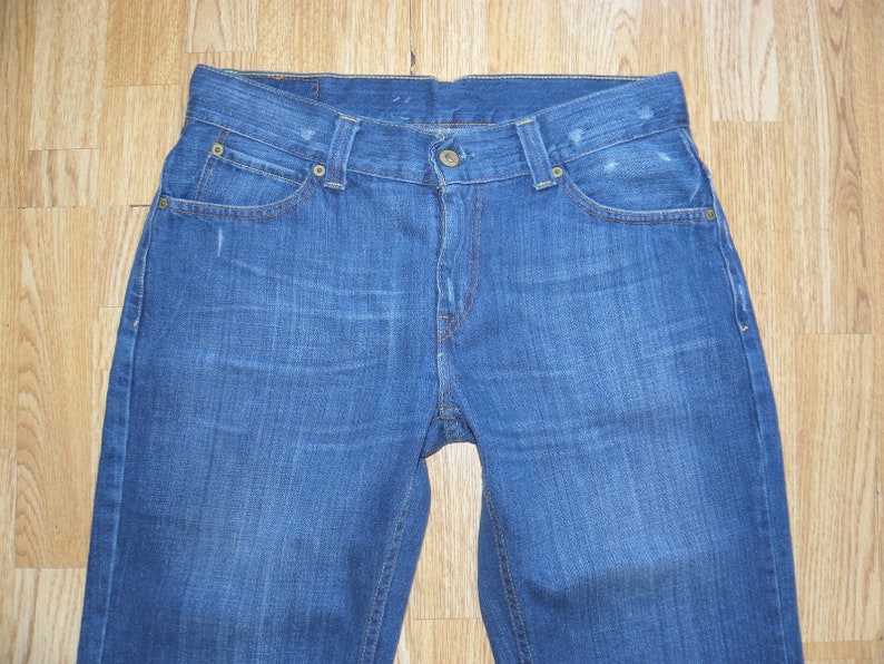 Vintage VTG Blue Denim LEVI'S 604 Zip Distressed Straight - Etsy UK