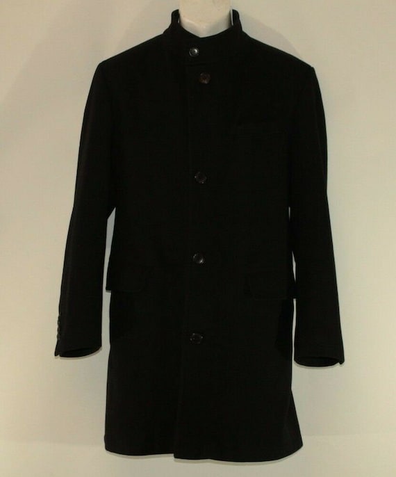 Vintage Black Wool Blend THEO WURMLAND Button Formal Knee