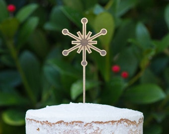 Snowflake cake topper, Frozen decorations, Holiday decorations, Christmas decorations, winter theme