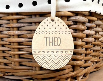 Personalised Easter basket tag, Personalised easter egg, Easter name tag, Easter bunny basket tag, Easter decorations, custom easter, #160