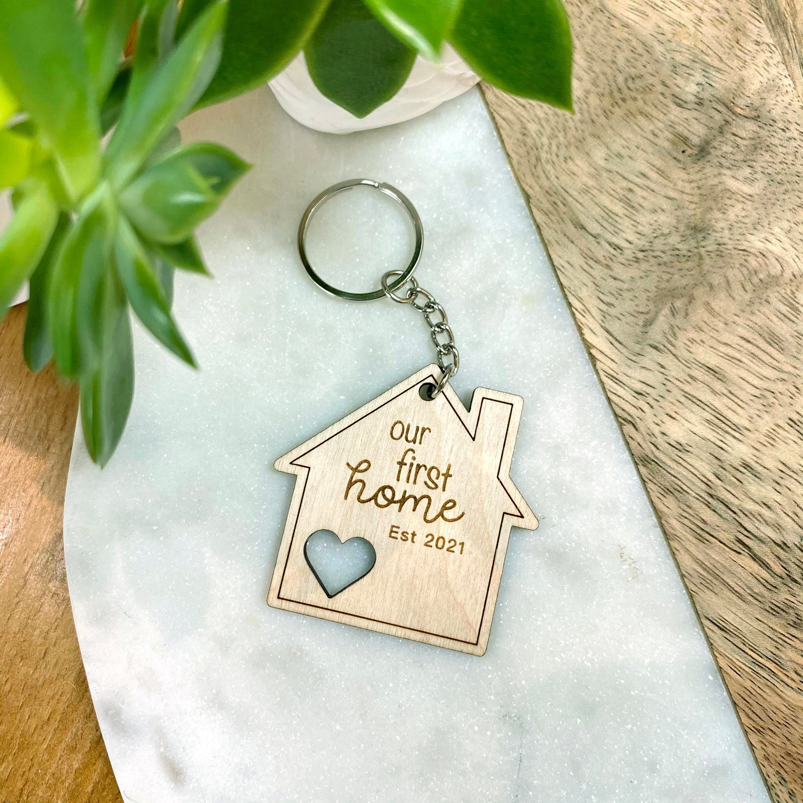 BULK Home sweet home keychain real estate closing gift Etsy