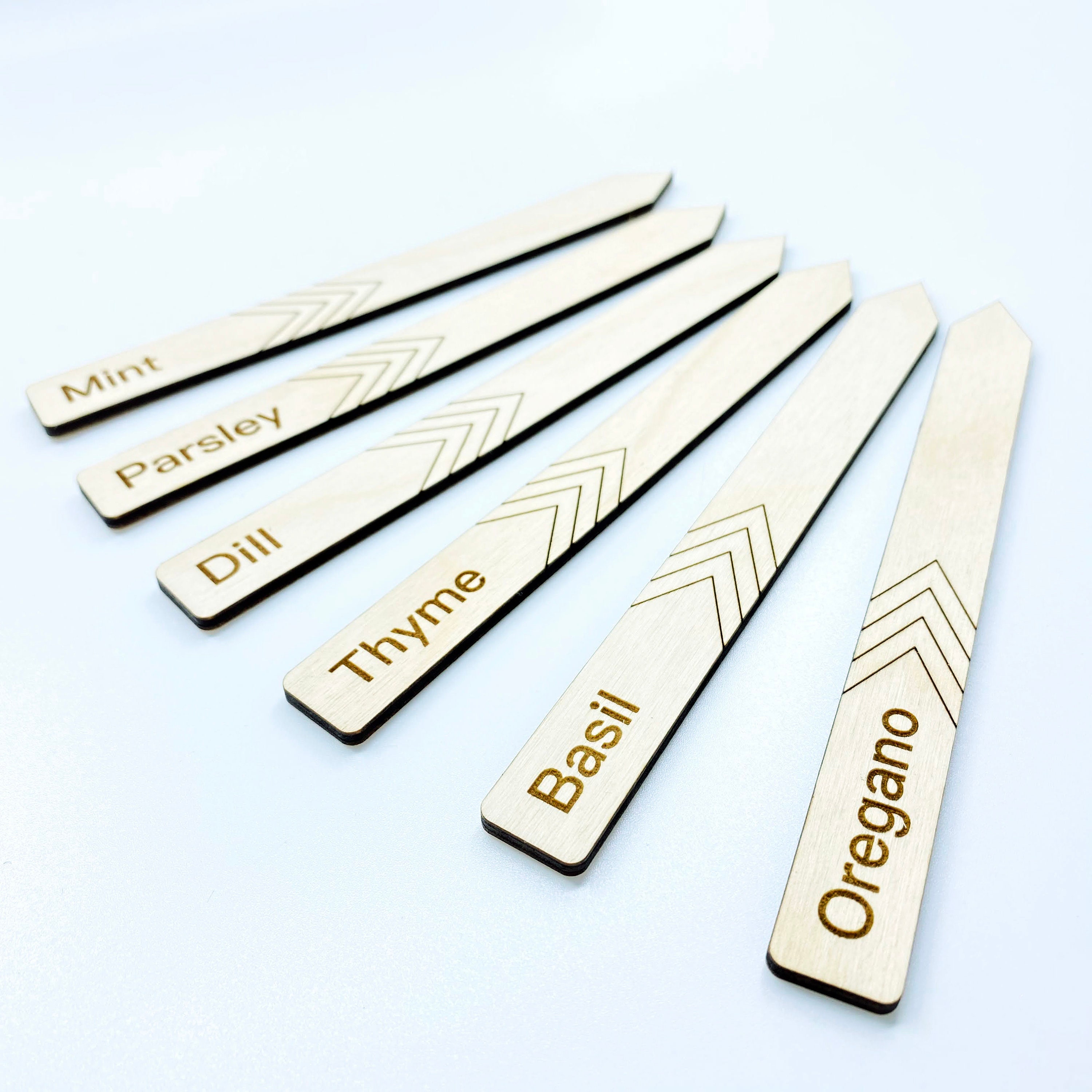 6 Stück Set Kräuter GartenEtiketten umweltfreundliche | Etsy