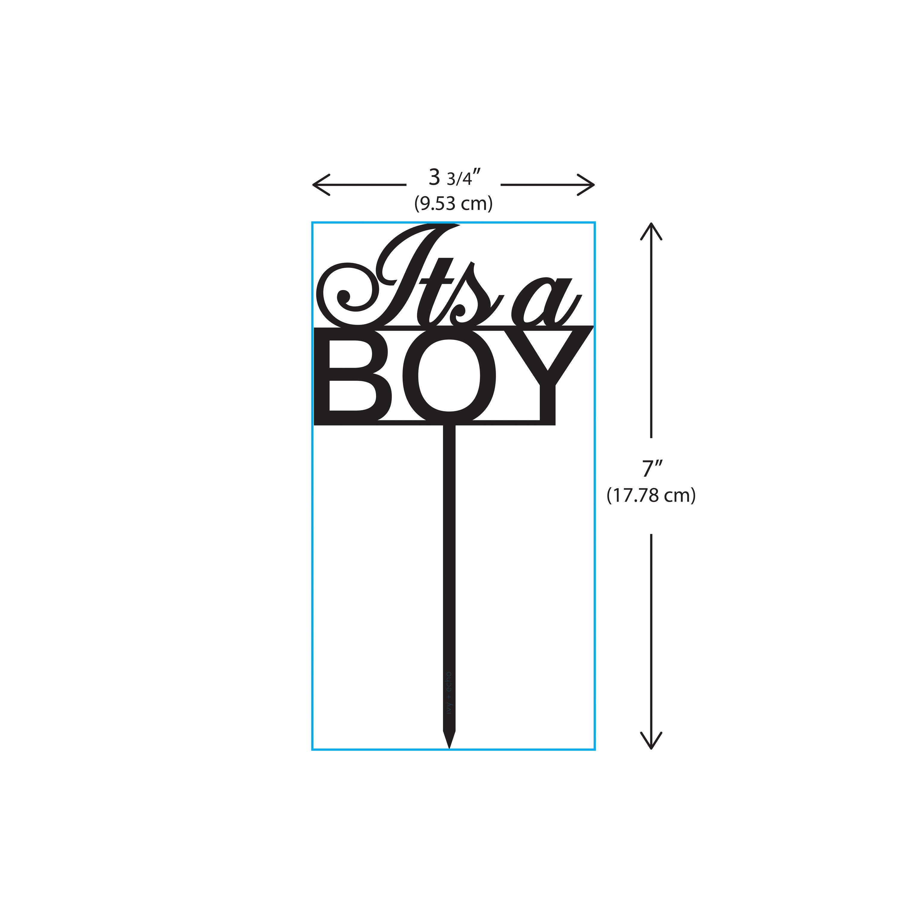 Its a Boy Cake Topper New Baby Baby Boy Cake Topper Gender Etsy
