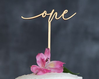 First Birthday Cake Topper, Number One Cake Topper, 1st birthday Smash Cake Topper