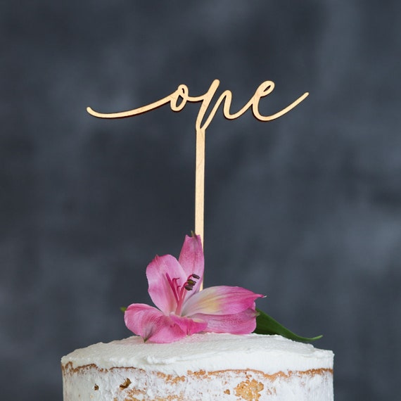 First Birthday Cake Topper Number One Cake Topper 1st | Etsy