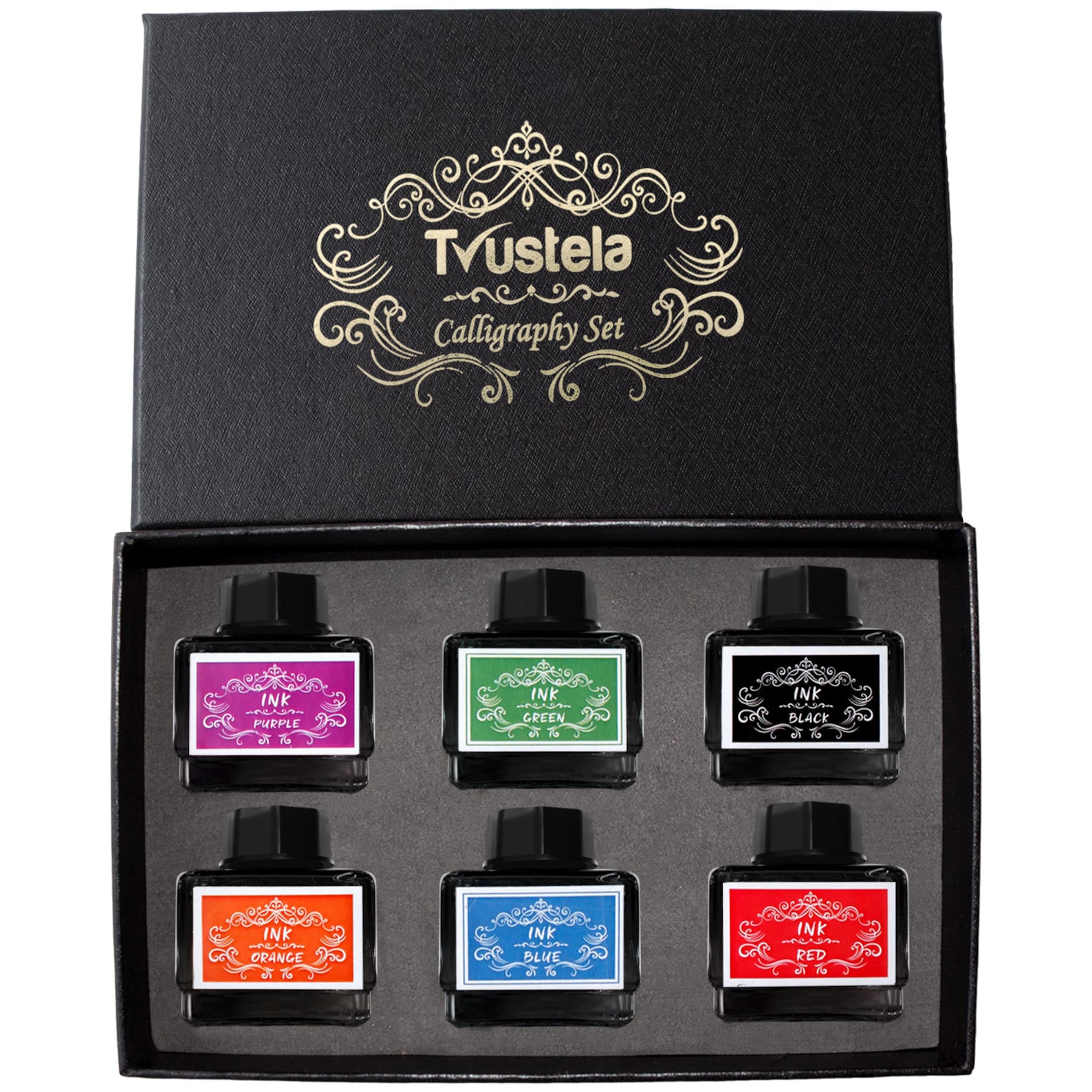 Calligraphy Ink Set, Calligraphy Pen Set Ink, Dip Pen Ink, Glass Dip ...
