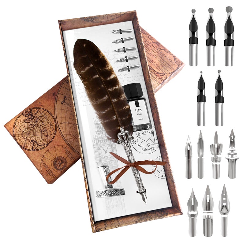 Calligraphy Pen Set Quill and Ink Set Calligraphy Set for Etsy