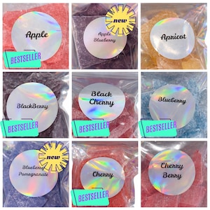 Delicious Fruity Flavors Hard Tack Candy, Nostalgic Treat in 4 Oz Bags - Handcrafted Classic Confection Perfect for Sharing or Gifting