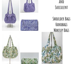 Desert Chic Cactus & Succulent Bags - Handcrafted USA-Inspired Accessories for Plant Lovers - Outdoor Enthusiasts - Botanical Print