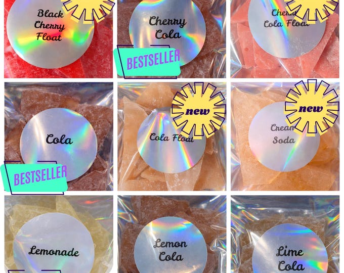 Featured listing image: Soda Fountain Flavors! Indulge in Nostalgic Hard Tack Candy! 14 Mouthwatering Flavors in 4 Oz Bags