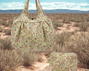 Yellow Jacobean Handbag Set