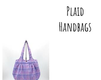 Plaid Handbags - Classic Comfort Collection, Handcrafted Quality, American Made