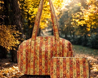 Autumn Acorns Zippered Bag Set