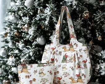 Christmas Gnomes Handbag Set